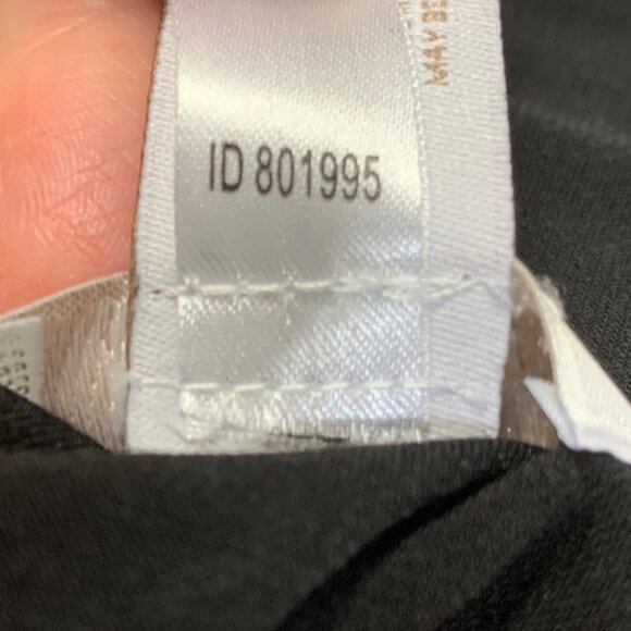 Chicos Chevron Mix Chanon Black Gold Shift Dress Keyhole Back Chico’s 0.5 US 6 - Picture 9 of 10